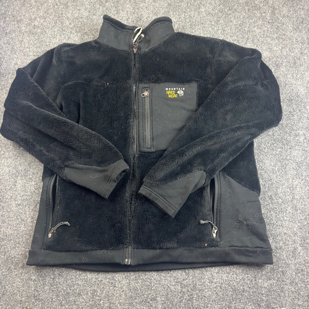 MOUNTAIN HARD WEAR Women’s Black SUPER SOFT Fleece Zip Up Jacket size: XL